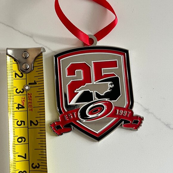 NEW NHL NC Hurricane Hockey 25th Anniversary Collectible Ornament - Picture 3 of 4